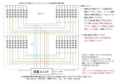 画像2: ごんた屋の流星くんウィンカー115パターン　8ブロック　外スイッチ仕様