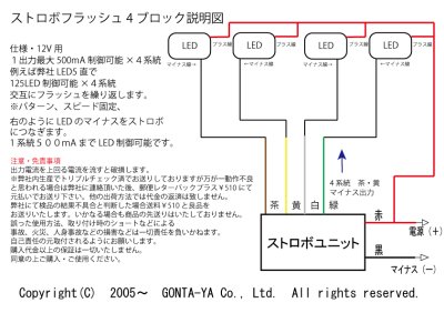 画像1: ストロボフラッシュ4ブロック