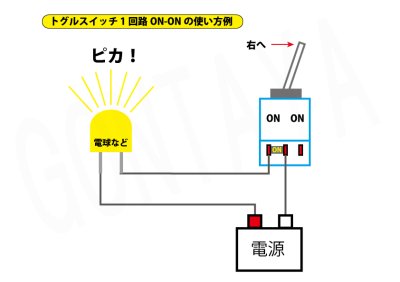 画像2: トグルスイッチ 1回路ON-ON