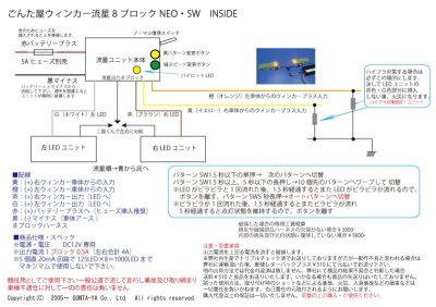 画像1: ごんた屋の流星くんウィンカーPro 115パターン 8ブロック