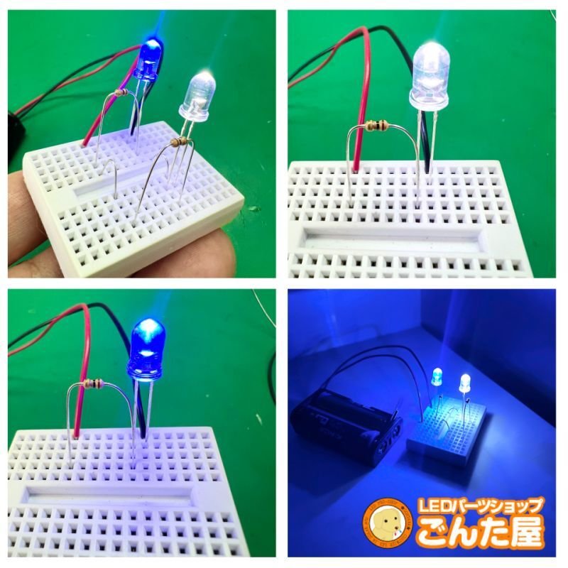 画像4: 手のひらに乗るLED実験室STEP1小学1年生から出来るLED点灯実験・はんだ不要 (4)