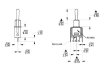 画像2: 基板用トグルスイッチ 1回路ON-ON (2)