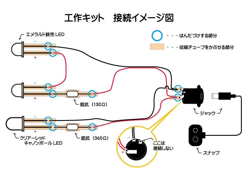 お子さんでもできる　LED工作キット