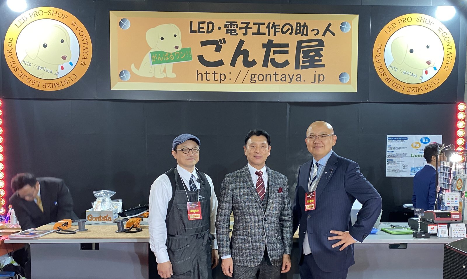 エコーテック岩崎社長 三浦氏 NORI 東京オートサロンごんた屋ブース